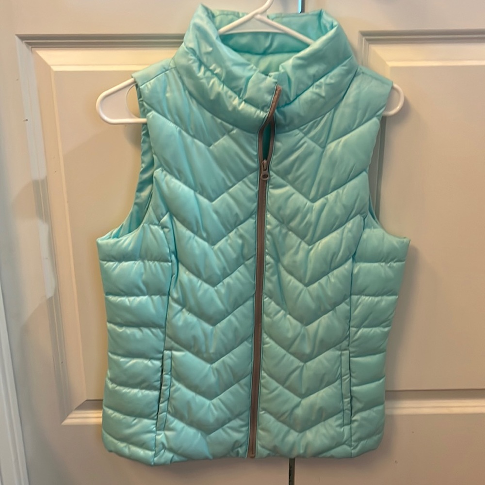 Puff vest mint color